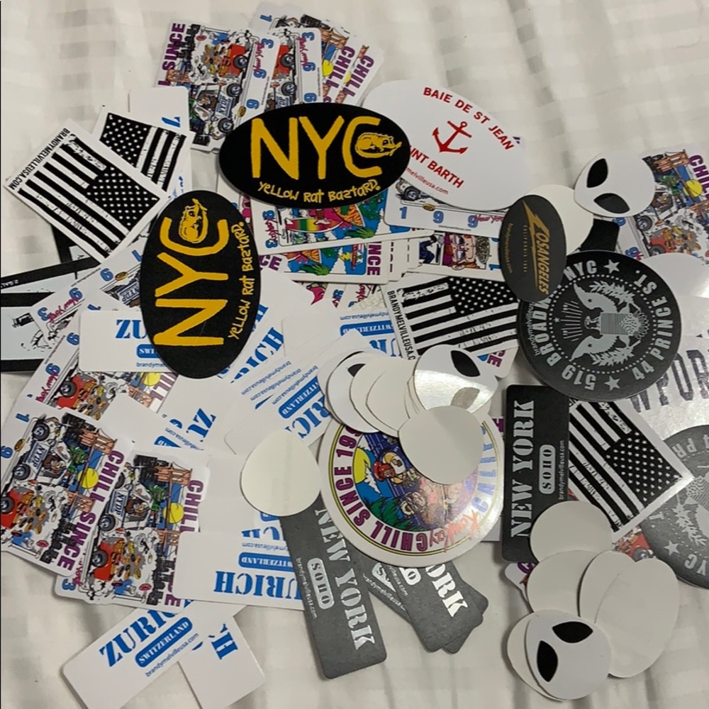 50 random brandy melville stickers